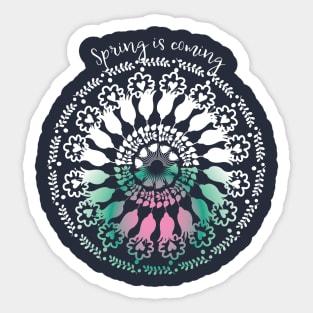 Sping is coming Sticker